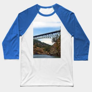 Deception Pass Bridge August - horizontal Baseball T-Shirt